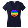 smiling Women's V-Neck T-Shirt