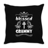 I Am One Blessed Grammy Throw Pillow