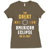 Great American Solar Eclipse 2017 Ladies Fitted T-Shirt