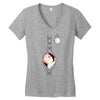 Peek a Boo with Pocket Baby Girl Women's V-Neck T-Shirt