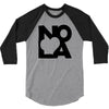 love nola new orleans american jazz blues music t shirt 3/4 Sleeve Shirt