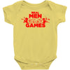 real men and women play games Baby Onesie