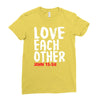 love each other Ladies Fitted T-Shirt