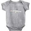banksy style ak47 art   funny Baby Bodysuit