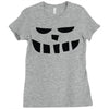 smiling teeth pumpkin face Ladies Fitted T-Shirt