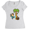 part time job   coconut farm Women's Triblend Scoop T-shirt