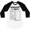 August Girl Facts Virgo 3/4 Sleeve Shirt