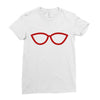 kacamata red Ladies Fitted T-Shirt