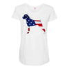 patriotic boxer Maternity Scoop Neck T-shirt
