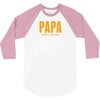 Papa Noun Definition 3/4 Sleeve Shirt