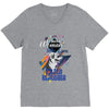 who loves golden retriever. V-Neck Tee