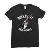 rockin' it old school bass Ladies Fitted T-Shirt