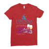 yoga and wine Ladies Fitted T-Shirt