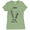 some bunny loves me Ladies Fitted T-Shirt