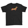 dachshund flower 2 Youth Tee