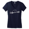 coffee and internet Women's V-Neck T-Shirt