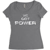 we got the power 5 Women's Triblend Scoop T-shirt