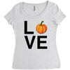 love pumpkin Women's Triblend Scoop T-shirt
