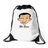 mr bean Drawstring Bags