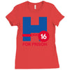 hillary for prison Ladies Fitted T-Shirt