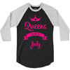 queens are born in july 3/4 Sleeve Shirt