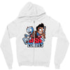 ash vs zombies Zipper Hoodie