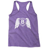 letter b with wings Racerback Tank