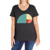 fibonacci golden ratio colorful Ladies Curvy T-Shirt