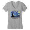 Vincent Van Gogh The Starry Night Women's V-Neck T-Shirt