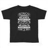 Real Kings Are Born On November 1 Toddler T-shirt