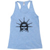 evil skull face Racerback Tank