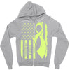 lyme disease awareness Zipper Hoodie