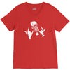 devil horns V-Neck Tee