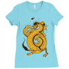 bruce, the dragon Ladies Fitted T-Shirt