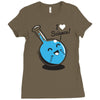 i heart science Ladies Fitted T-Shirt