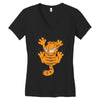 garfield scratching, ideal gift or birthday present funny Women's V-Neck T-Shirt