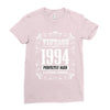 vintage made in 1994 perfectly aged a living legend Ladies Fitted T-Shirt