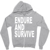 endure survive Zipper Hoodie