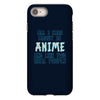 care about anime and two real people girls iPhone 8