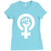 feminist human rights justice activist Ladies Fitted T-Shirt