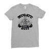 mugatu gym suit Ladies Fitted T-Shirt