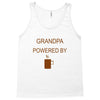 grandpa powered by coffee Tank Top