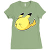 pikachu et boo Ladies Fitted T-Shirt
