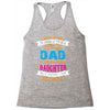 Super Cool Dad Of A Freaking Awesome Daughter Racerback Tank