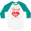 i steal heart valentin day 3/4 Sleeve Shirt