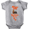 Sleeps With Yorkshire Terrier Baby Onesie