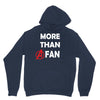 avengers more than a fan white logo Unisex Hoodie