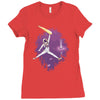 space jam jordan Ladies Fitted T-Shirt