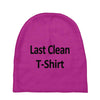last clean t shirt funny humor college vintage s 3xl Baby Beanies