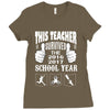 This Teacher Survived The 2016 2017 School Year Ladies Fitted T-Shirt